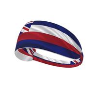 Fascia elastica per capelli da ginnastica con bandiera delle Hawaii e stile americano, per uomo e donna.
