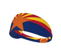 Fascia elastica per capelli da ginnastica con la bandiera dell'Arizona, per uomo e donna.