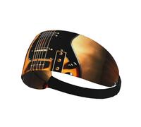 Fascia elastica per capelli sportiva AEKGOHP Instrumental Guitar Stampe ad asciugatura rapida, traspirante