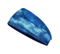 Fascia elastica per capelli sportiva all'uncinetto, fascia per capelli con tintura a nodi, accessori per lo styling dei capelli, per donne e uomini, per lo yoga sportivo n. 2