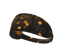 Fascia elastica per capelli sportiva BROLEO Falling leaves in the rain Printing Quick Drying, traspirante