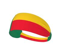 Fascia elastica per capelli sportiva BROLEO Flag of Benin stampa ad asciugatura rapida, traspirante