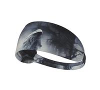 Fascia elastica per capelli sportiva BROLEO Ghost by the Dead Tree Stampa ad asciugatura rapida, traspirante