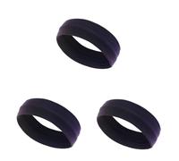 Fascia elastica per capelli sportiva, Fasce elastiche da donna 3 pezzi for yoga, corsa, sport, 20x5 cm, spandex in poliestere multicolore(Dark coffe)