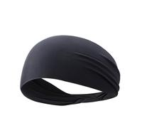 Fascia elastica per capelli sportiva, Fasce for capelli sportive, confezione da 1-10, nero grigio blu scuro(Black)