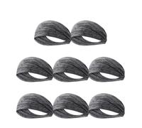 Fascia elastica per capelli sportiva, Fasce for capelli sportive, confezione da 1-10, nero grigio blu scuro(Grey 8pcs)