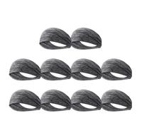 Fascia elastica per capelli sportiva, Fasce for capelli sportive, confezione da 1-10, nero grigio blu scuro(Grey 10pcs)