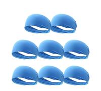 Fascia elastica per capelli sportiva, Fasce for capelli sportive, confezione da 1-10, nero grigio blu scuro(Blue 8pcs)