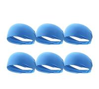 Fascia elastica per capelli sportiva, Fasce for capelli sportive, confezione da 1-10, nero grigio blu scuro(Blue)