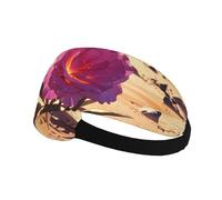 Fascia elastica per capelli sportiva HYTTER Flowers in The Desert Picture Spandex, morbida, traspirante, ad asciugatura rapida