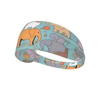 Fascia elastica per capelli sportiva YYHHAOFA Animal Enlightenment Collection, morbida, traspirante, ad asciugatura rapida