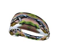 Fascia elastica per capelli sportiva YYHHAOFA Deadly Rolling Croco Pattern Athletic Band per donne e uomini