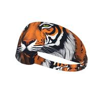 Fascia elastica per capelli sportiva YYHWHJDE Cool tiger Picture Soft, traspirante, ad asciugatura rapida