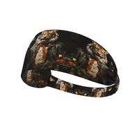 Fascia elastica per capelli sportiva YYHWHJDE Mr. Dancing Tiger modello morbido, traspirante, ad asciugatura rapida