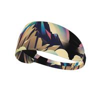 Fascia elastica per capelli sportiva YYHWHJDE Rainbow on the Mountain top modello spandex, morbido, traspirante, ad asciugatura rapida