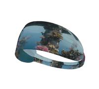 Fascia elastica per capelli sportiva YYHWHJDE Undersea Architecture Prints Athletic Band per donne e uomini