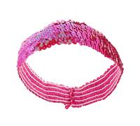 Fascia Elastica per Chioma Paillettes Glitter per Donne e Ragazze | Lega Elastica, per Competizioni e Feste, Trattiene i Chioma Lontani dagli Occhi, Finitura Glitter in Lega