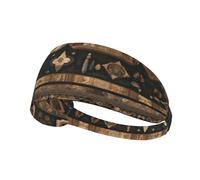 Fascia elastica per esercizi con stampa in stile bohémien, copricapo sportivo alla moda per estate, ciclismo, yoga e altro ancora