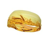 Fascia elastica per il sudore sportiva con stampa campo di grano per uomo donna per corsa basket palestra più fascia