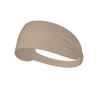Fascia elastica per lo sport, tinta unita, colore marrone chiaro, morbida, delicata sulla pelle, assorbe il sudore, traspirante, per una varietà di sport all'aria aperta