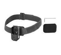 Fascia elastica per montaggio sulla testa della telecamera ruotabile a 360°, comoda prospettiva in prima e inclinazione regolabile a 90° per supporto della telecamera da viaggio