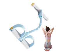 Fascia Elastica per Pedali con Maniglia,Tubo Elastico per Yoga a 6 Fasce - Attrezzo per Allenamento della e Fisioterapia | per Palestra, Casa, Ufficio, Esercizi di Potenziamento Muscolare