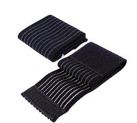 Fascia elastica per polso da polso, 2 pezzi traspirante tutore per polso a compressione, involucri protettivi per uomini, donne, palestra, sport, tennis, carpale [nero]