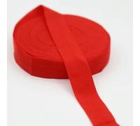 Fascia elastica piatta da cucire da 2 cm per biancheria intima, pantaloni, reggiseno, vestiti di gomma, fasce elastiche decorative regolabili in vita morbida-Rosso-20mm 5 metri