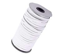 Fascia elastica piatta nera larga 3 mm - 3 m elastico sottile elastico per cucito, sartoria, artigianato fai da te, cinture e merceria - morbido, resistente e flessibile, elastico da cucito - bianco