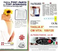 FASCIA ELASTICA POST OPERATORIA Guaina LOMBARE POST PARTO SCHIENA Made in Italy