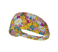 Fascia elastica sportiva con stampa di fiori carini cartoni animati con fascia elastica perfetta per caschi corsa ciclismo palestra allenamenti