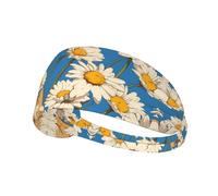 Fascia elastica sportiva con stampa di petali di crisantemo: fascia elastica per il sudore, per corsa, palestra, ciclismo, yoga, fitness e viaggi