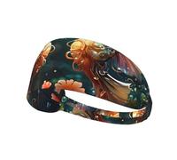 fascia elastica sportiva con stampa di una coppia di cavallucci marini, adatta per sport, viaggi e fitness indoor.