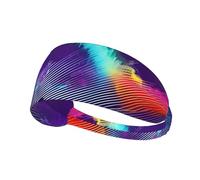 Fascia elastica sportiva LAABBE Cool Music sound wave stampata ad asciugatura rapida, traspirante