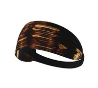 Fascia elastica sportiva per capelli HYTTER Stacks of Gold Coins Picture Spandex, morbida, traspirante, ad asciugatura rapida