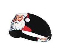 Fascia elastica sportiva per capelli WHJSHOP Santa Claus Fulfilling his Wish Stamp Spandex, morbida, traspirante, ad asciugatura rapida
