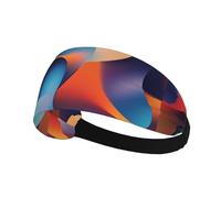 Fascia elastica sportiva per capelli XBKGOHA Uno scontro di colori stampato morbido, traspirante, ad asciugatura rapida