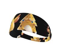 Fascia elastica sportiva per capelli YYHHAOFA Little Yellow Pollo anatra Stampa Morbida, traspirante, ad asciugatura rapida