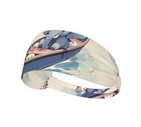 Fascia elastica sportiva per capelli YYHWHJDE Baby Elephant Canottaggio stampe Athletic Band per donne e uomini