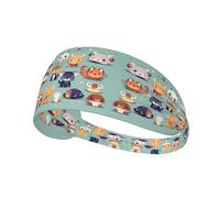 Fascia elastica sportiva per capelli YYHWHJDE Cute Little Animals Picture Soft, traspirante, ad asciugatura rapida
