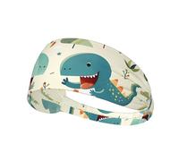 Fascia elastica sportiva per capelli YYHWHJDE Cute little baby dinosauro modello ad asciugatura rapida, traspirante