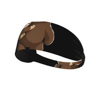 Fascia elastica sportiva per capelli YYHWHJDE Friendly bradipo madre modello ad asciugatura rapida, traspirante