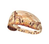 Fascia elastica sportiva per capelli YYHWHJDE Giraffe madre e bambino Immagine morbida, traspirante, ad asciugatura rapida