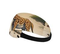 Fascia elastica sportiva per capelli YYHWHJDE madre e bambino giraffa modello morbido, traspirante, ad asciugatura rapida