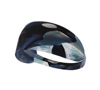 Fascia elastica sportiva per capelli YYHWHJDE Orca Killer Whale Picture ad asciugatura rapida, traspirante