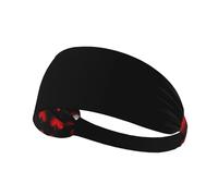 Fascia elastica sportiva per capelli YYHWHJDE Pine Needle Tree Full of Love Stampe Athletic Band per donne e uomini