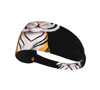 Fascia elastica sportiva per capelli YYHWHJDE Smart e Cute Little Tiger Stampe Athletic Band per donne e uomini