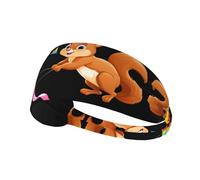 Fascia elastica sportiva per capelli YYHWHJDE Squirrel Flying a Kite Prints Athletic Band per donne e uomini