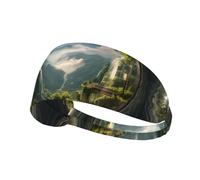 Fascia elastica sportiva per capelli YYHWHJDE The Beautiful Scenery in The Bubble Prints Spandex, morbida, traspirante, ad asciugatura rapida