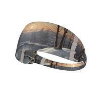 Fascia elastica sportiva per capelli YYHWHJDE The bitter cold winter Pattern ad asciugatura rapida, traspirante